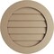 Ekena Millwork Timberthane Rustic Smooth Round Faux Wood Non-Functional Gable Vent, Primed Tan, 12"W x 12"H GVURRO12DSMPR - alternate 1